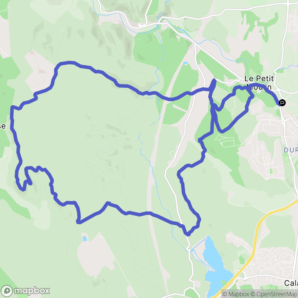 Aix-en-Provence : carte du parcours de randonnée - France