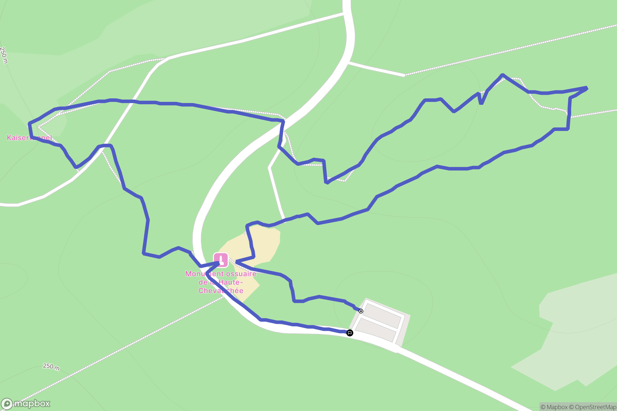 Lachalade : carte du parcours de randonnée - France