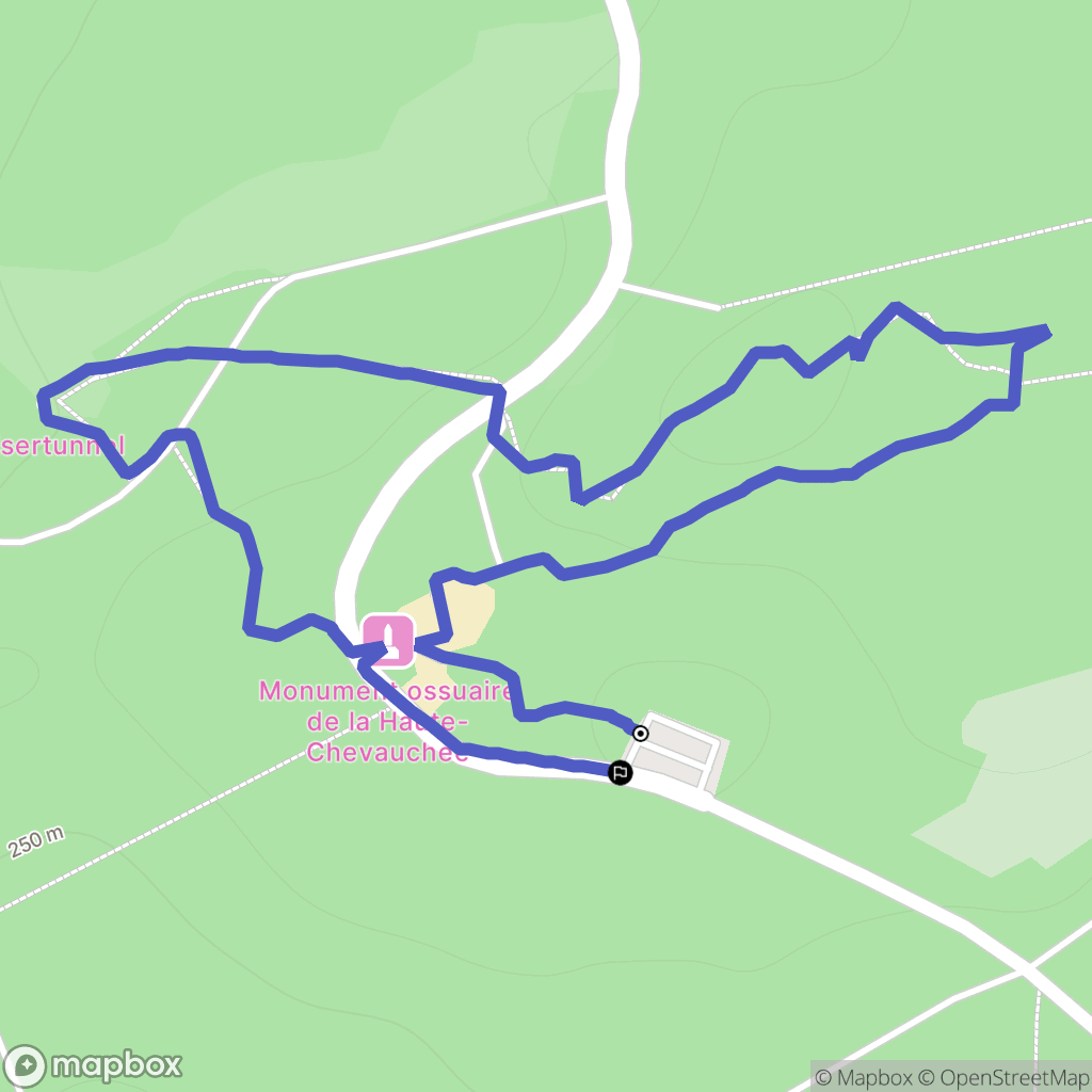 Lachalade : carte du parcours de randonnée - France