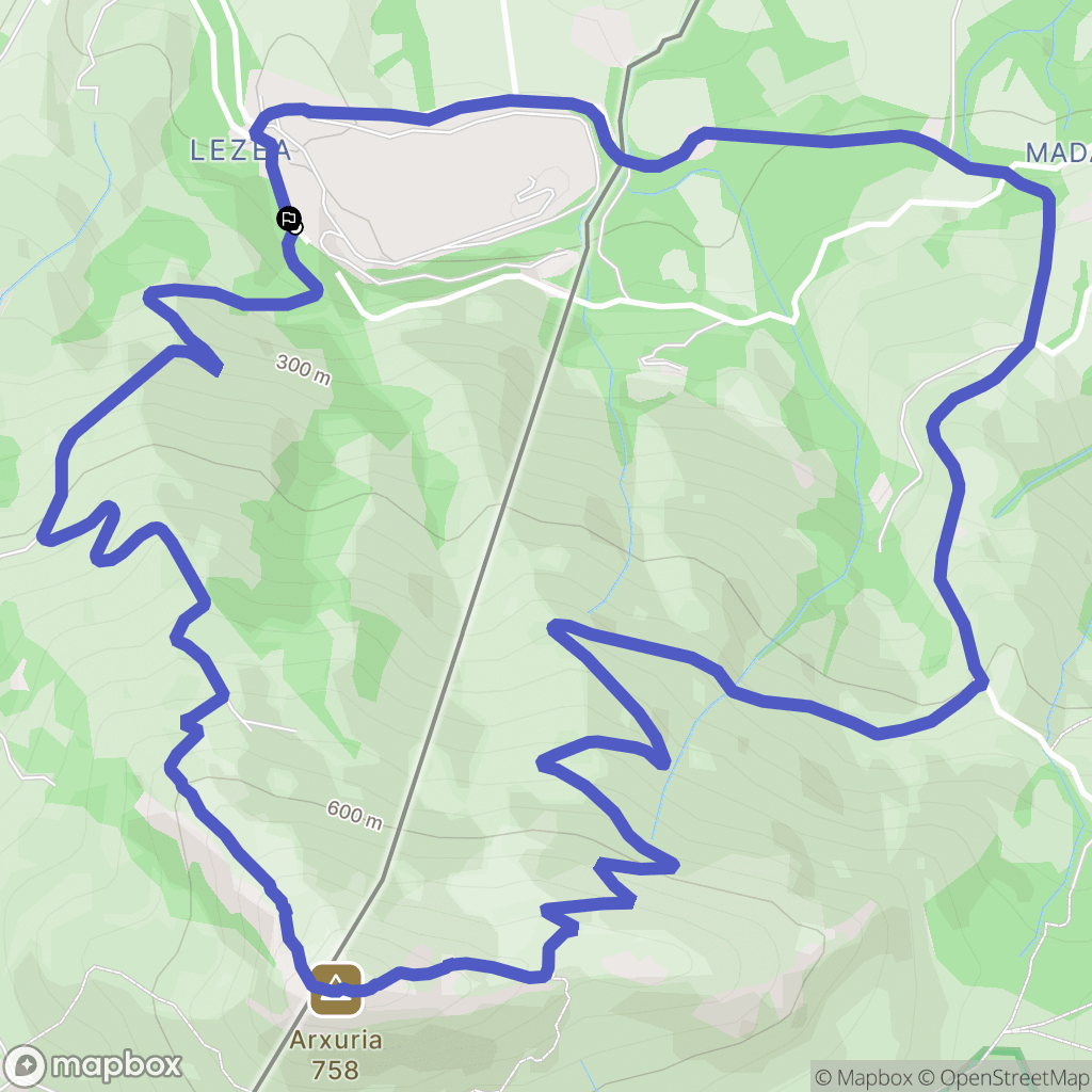 Lezea, Sare : carte du parcours de randonnée - France