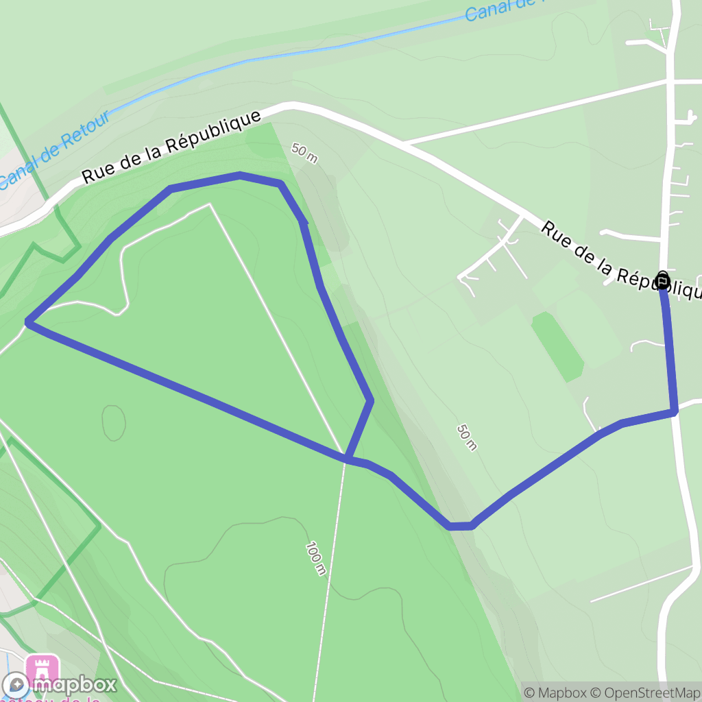 Berville-sur-Mer : carte du parcours de randonnée - France