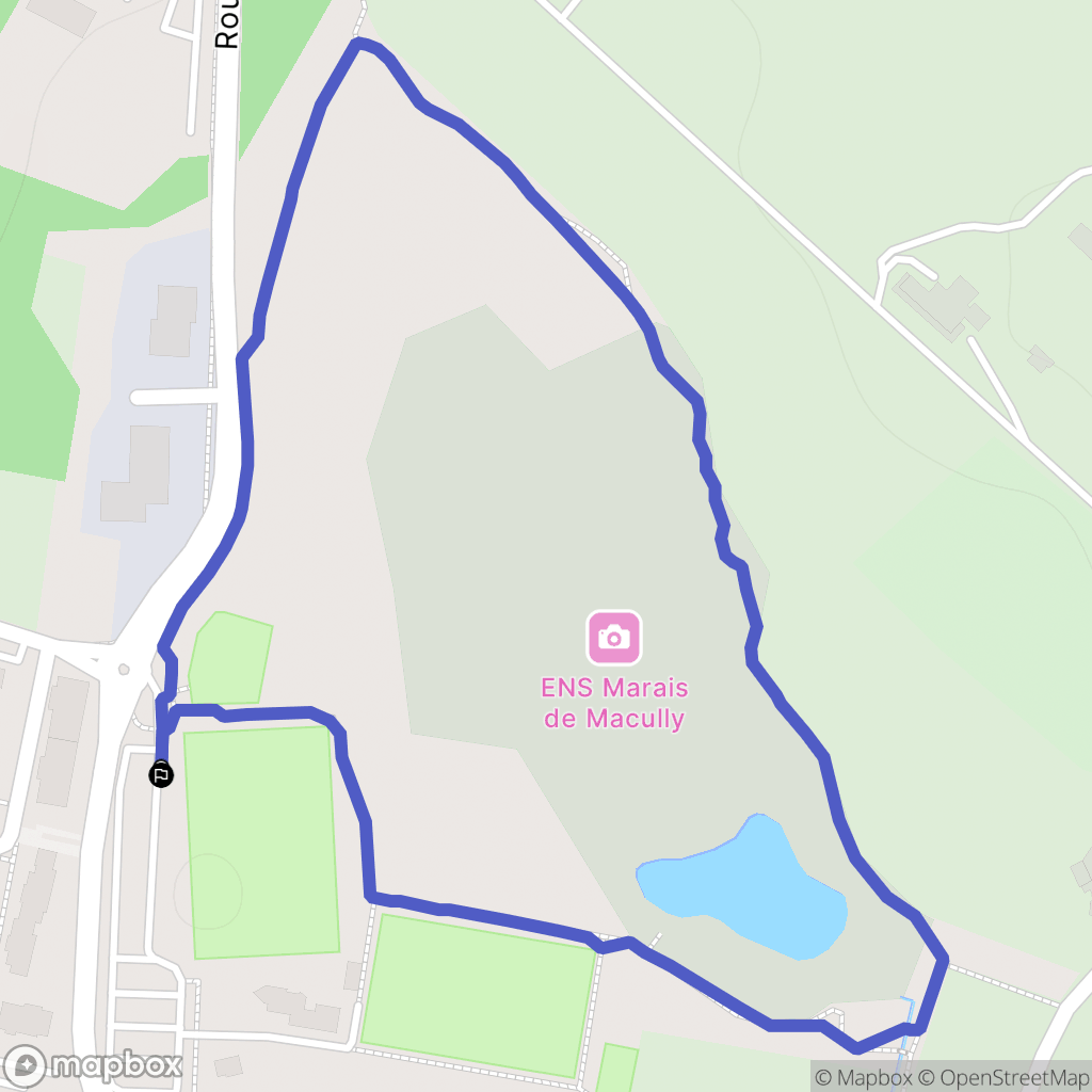 Poisy : carte du parcours de randonnée - France