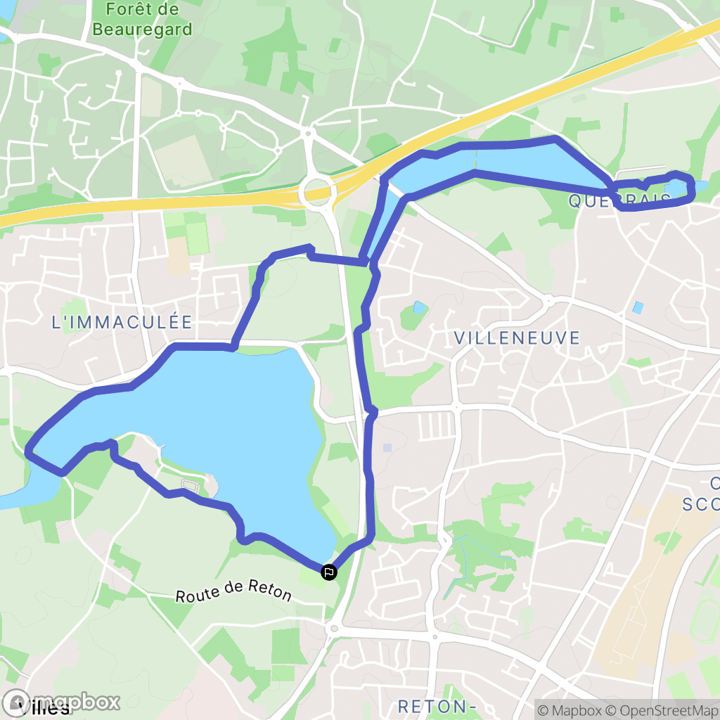 Saint-Nazaire : carte du parcours de randonnée - France