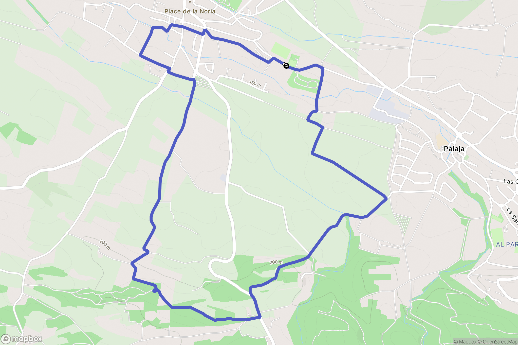 Cazilhac : carte du parcours de randonnée - France