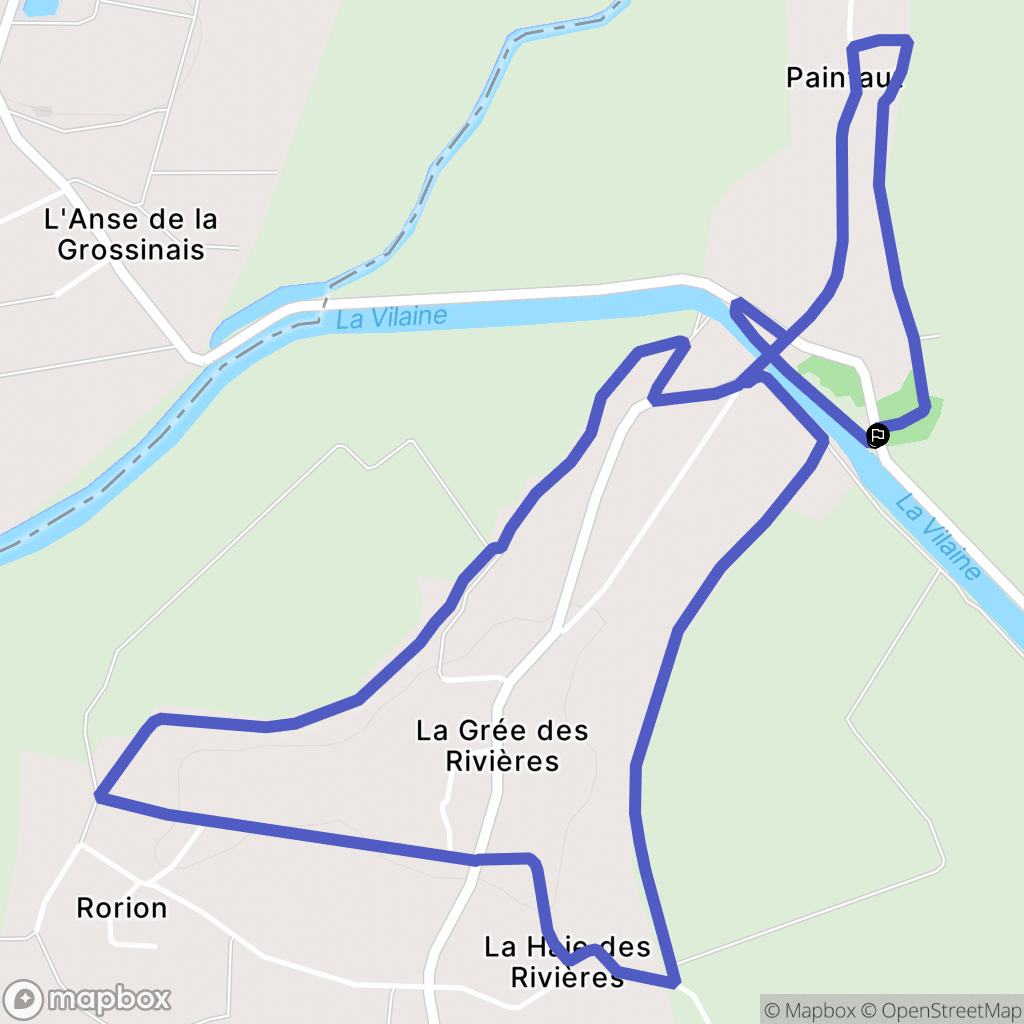 Avessac : carte du parcours de randonnée - France