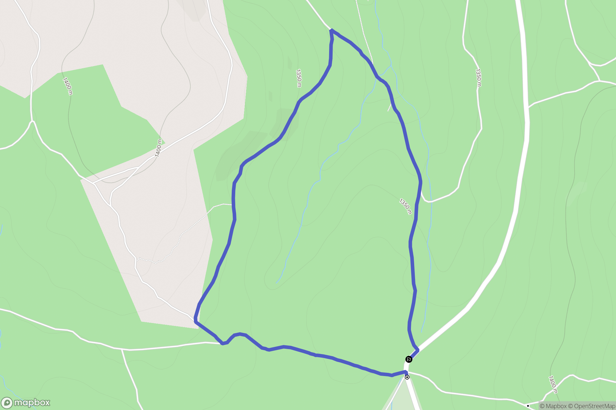 Saint-Frézal-d'Albuges : carte du parcours de randonnée - France