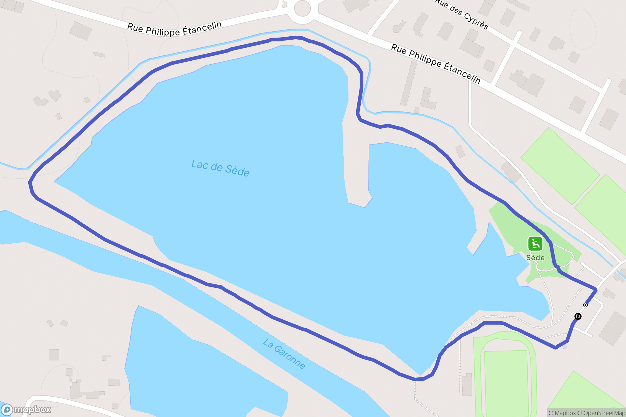 Saint-Gaudens : carte du parcours de randonnée - France