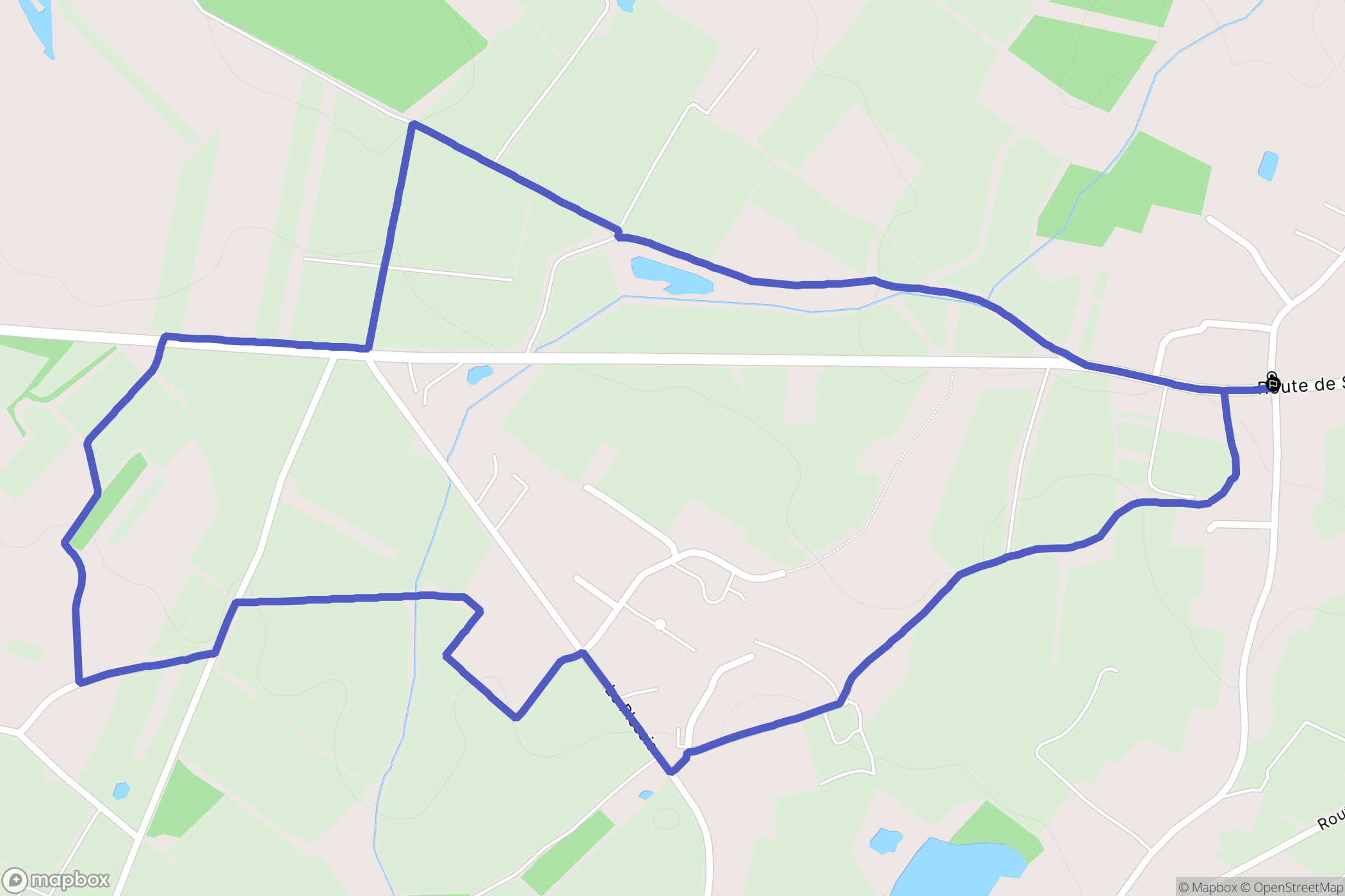 Saint-Philbert-de-Grand-Lieu : carte du parcours de randonnée - France