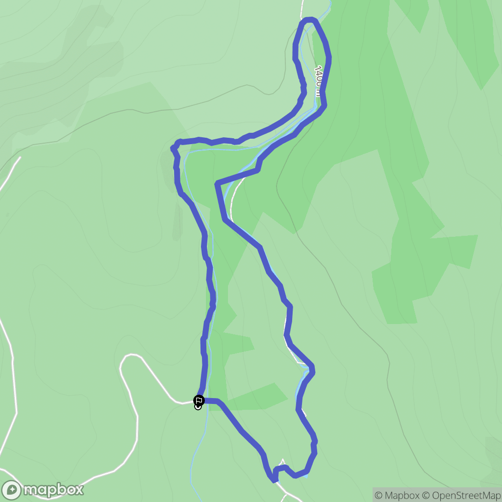 Pont-de-Montvert-Sud-Mont-Lozère : carte du parcours de randonnée - France