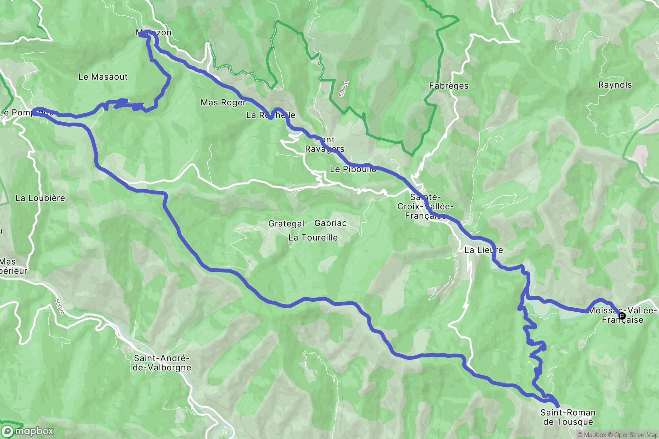 Moissac-Vallée-Française: routekaart voor buitenactiviteiten - France