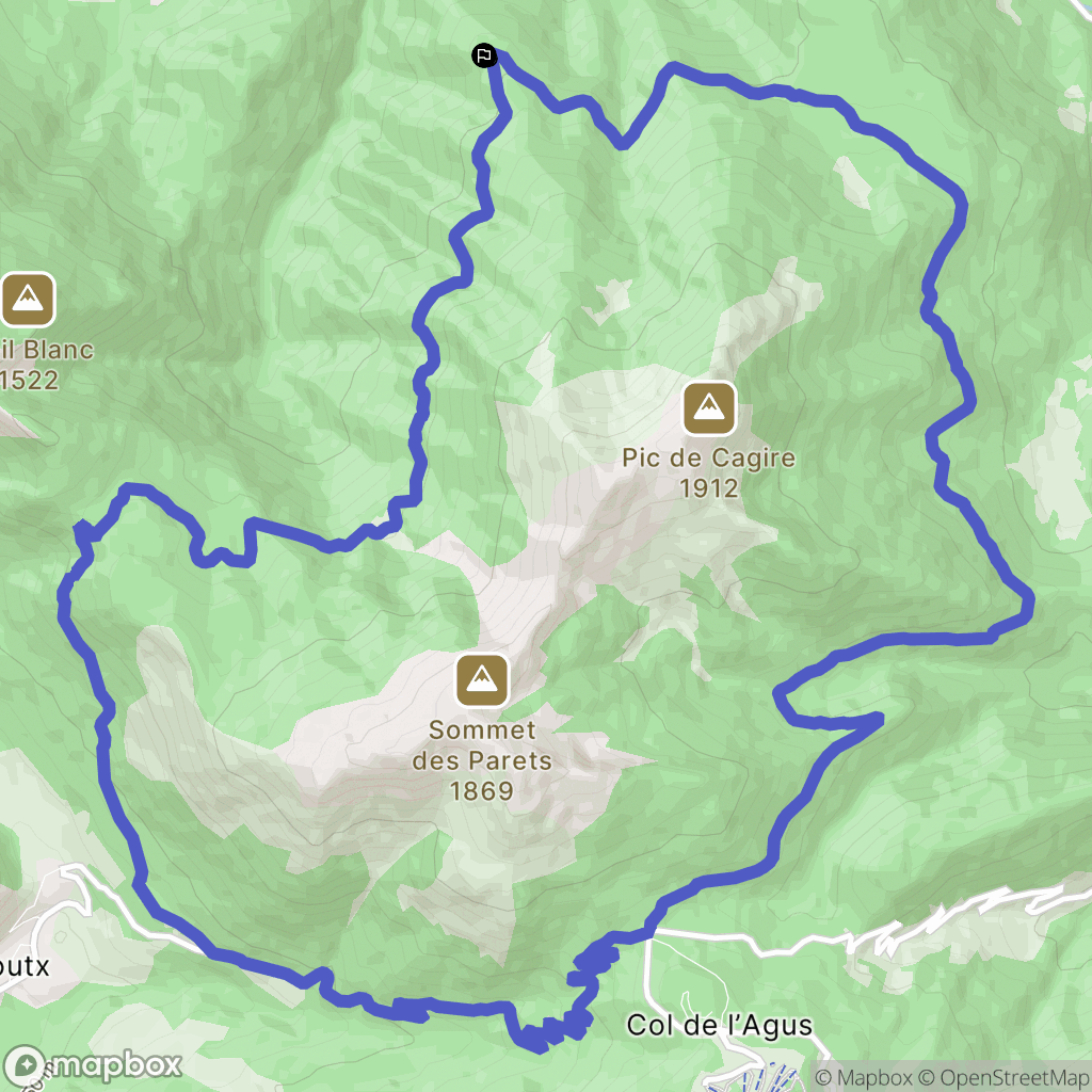 Juzet-d'Izaut : carte du parcours de randonnée - France
