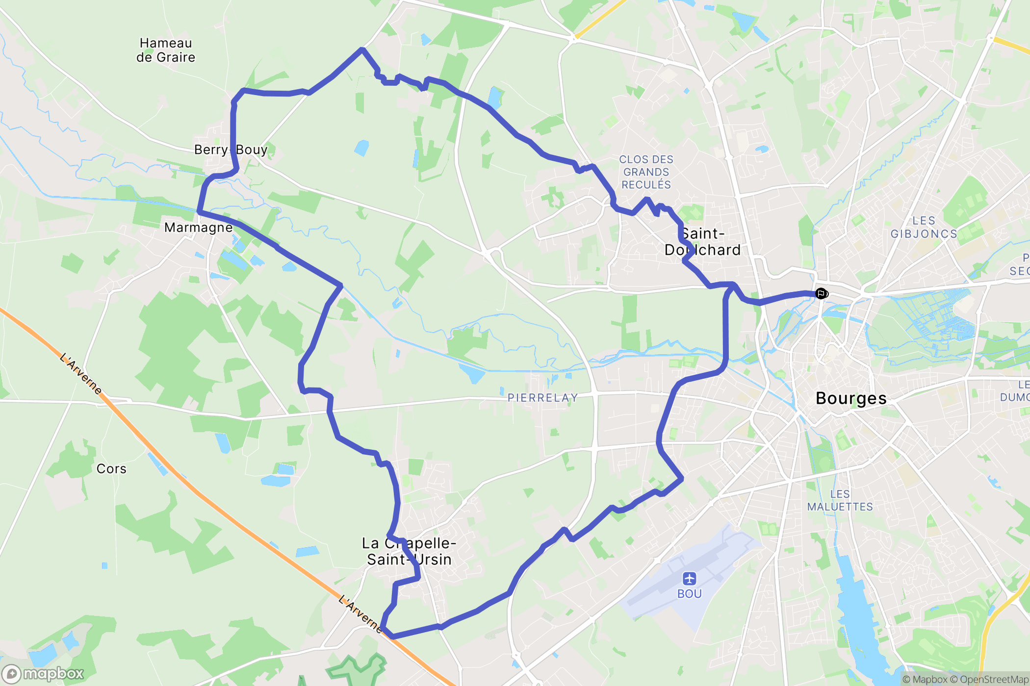 Bourges: routekaart voor buitenactiviteiten - France