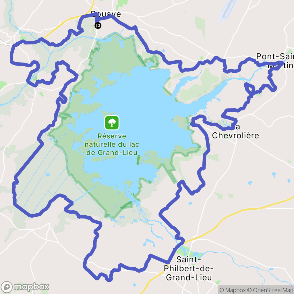 Bouaye : carte du parcours de randonnée - France