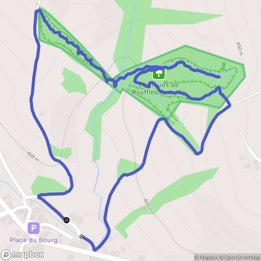 Compolibat : carte du parcours de randonnée - France