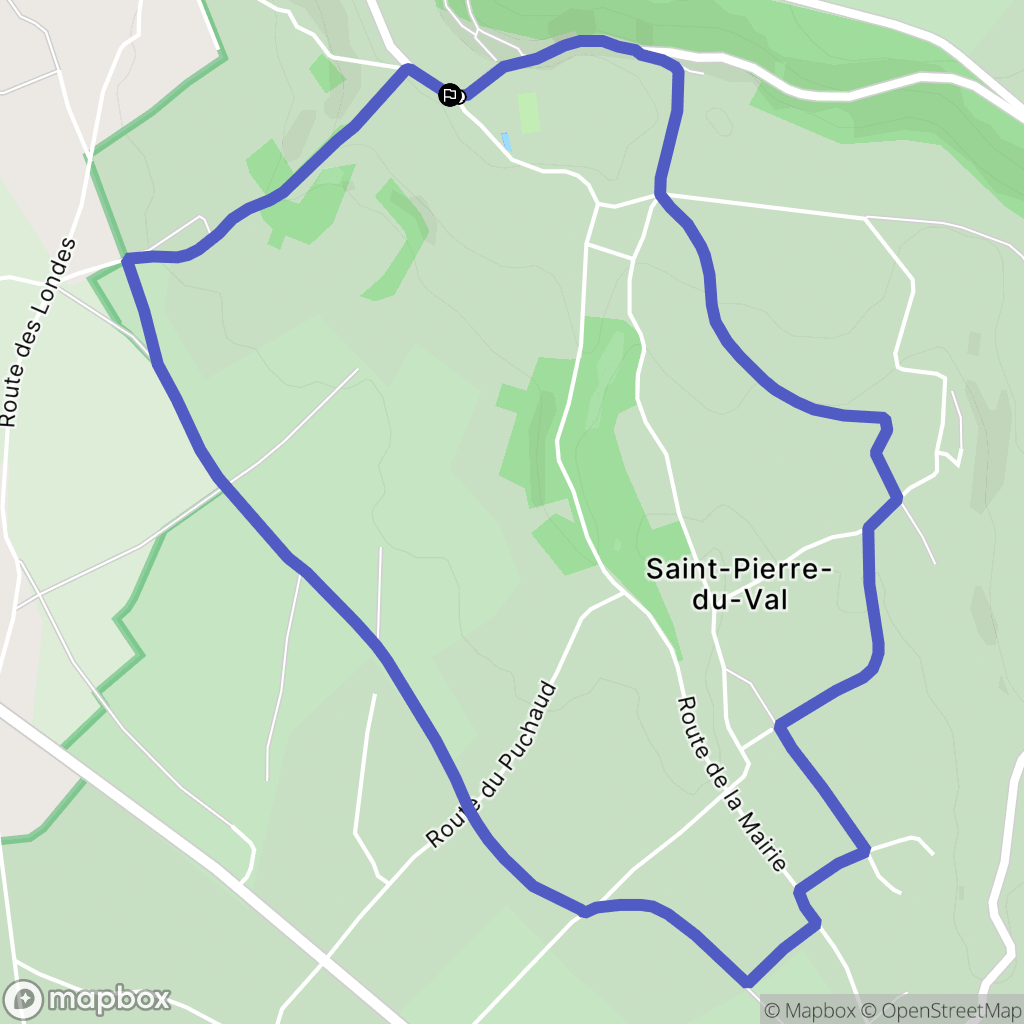 Saint-Pierre-du-Val : carte du parcours de randonnée - France