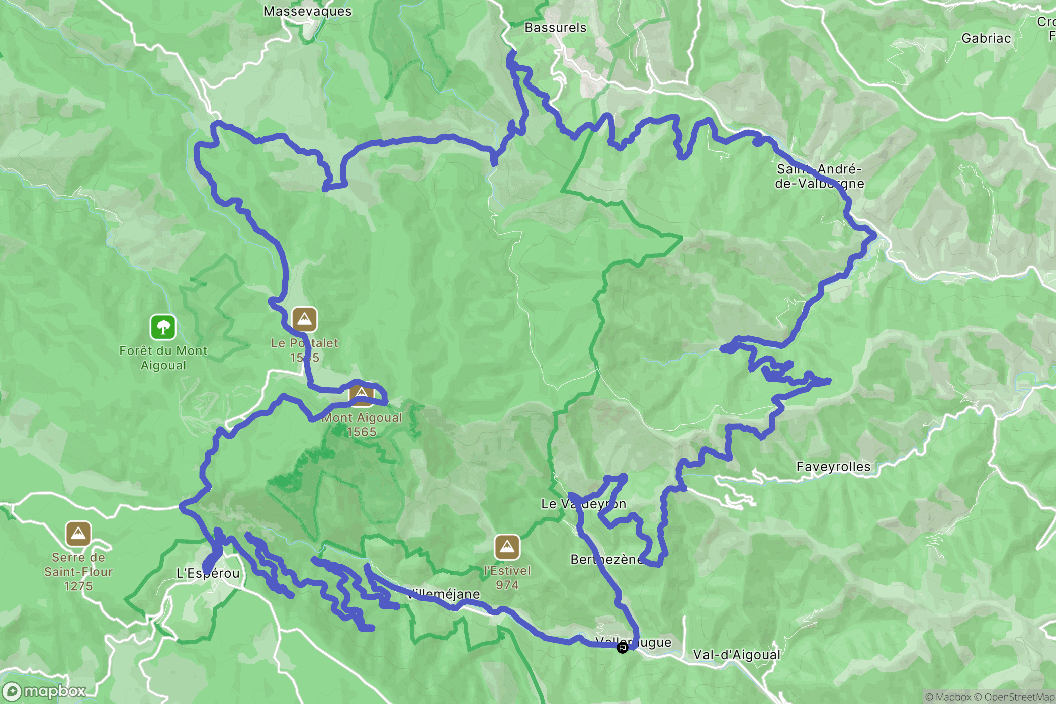 Valleraugue: routekaart voor buitenactiviteiten - France