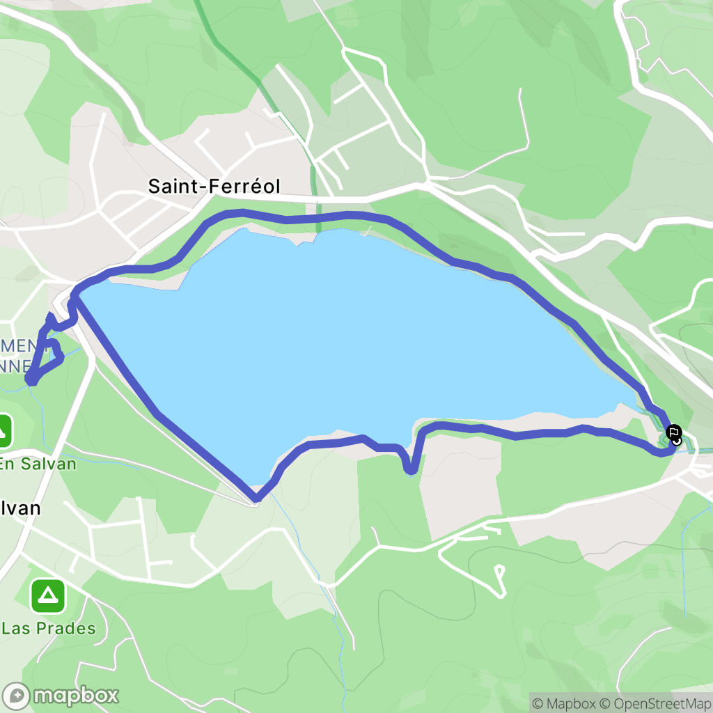 Les Brunels : carte du parcours de randonnée - France
