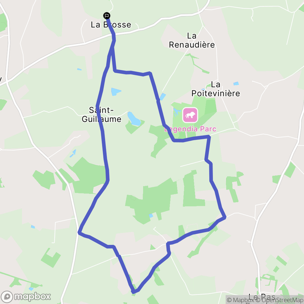 Saint-Viaud : carte du parcours de randonnée - France