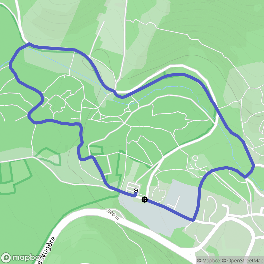 Volvic : carte du parcours de randonnée - France