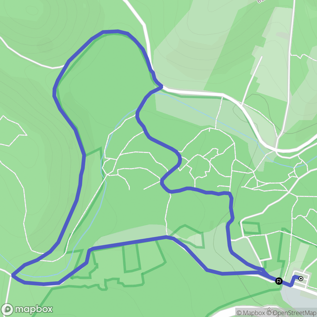 Volvic : carte du parcours de randonnée - France