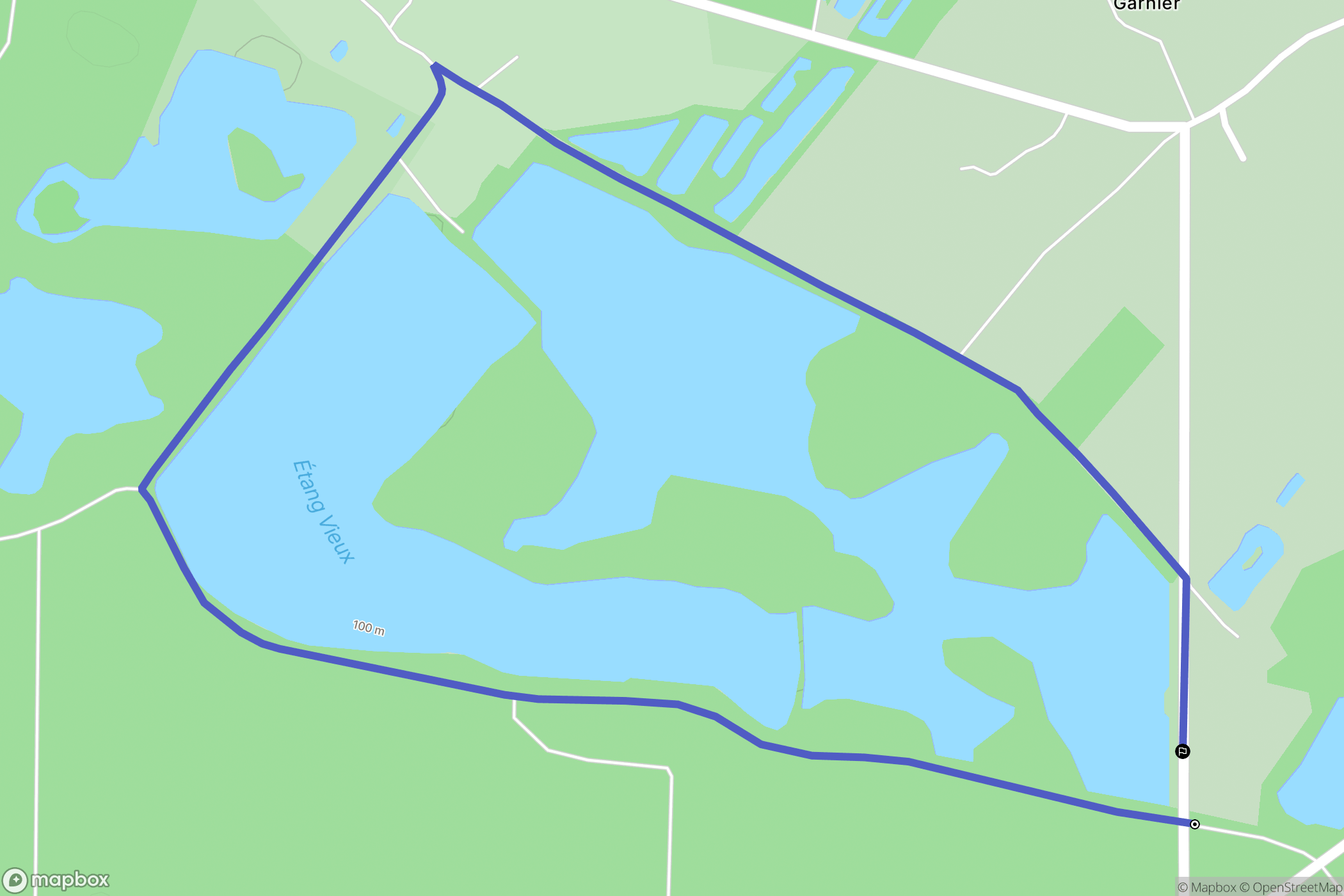 Sainte-Gemme : carte du parcours de randonnée - France