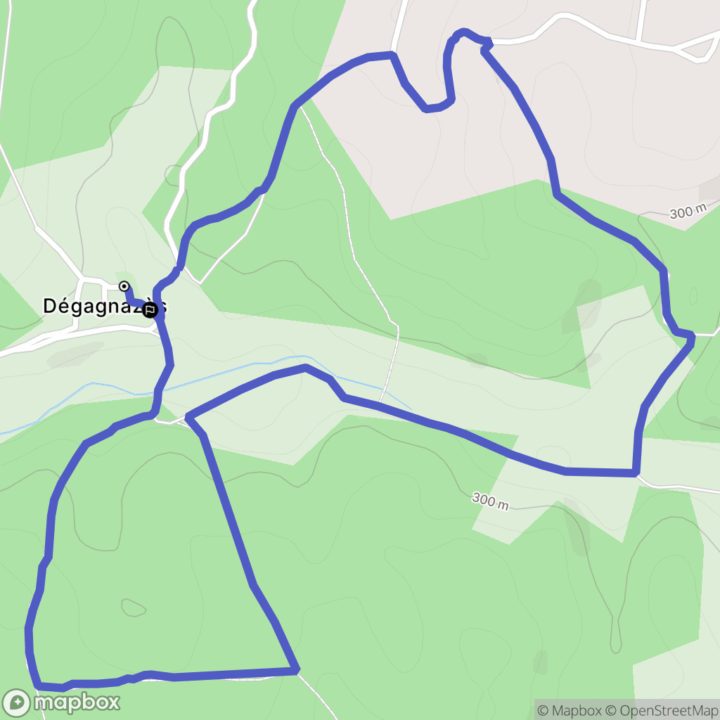 Peyrilles : carte du parcours de randonnée - France