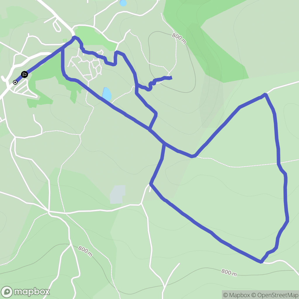 La Couvertoirade : carte du parcours de randonnée - France