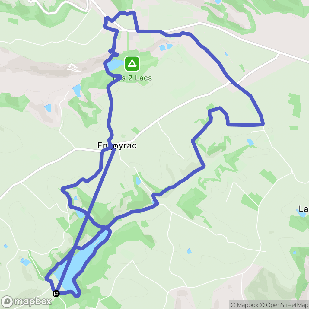 Engayrac : carte du parcours de randonnée - France