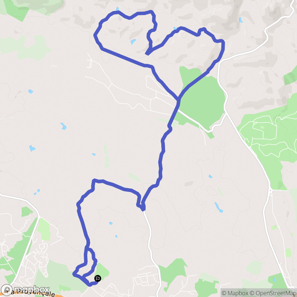Puget-sur-Argens : carte du parcours de randonnée - France