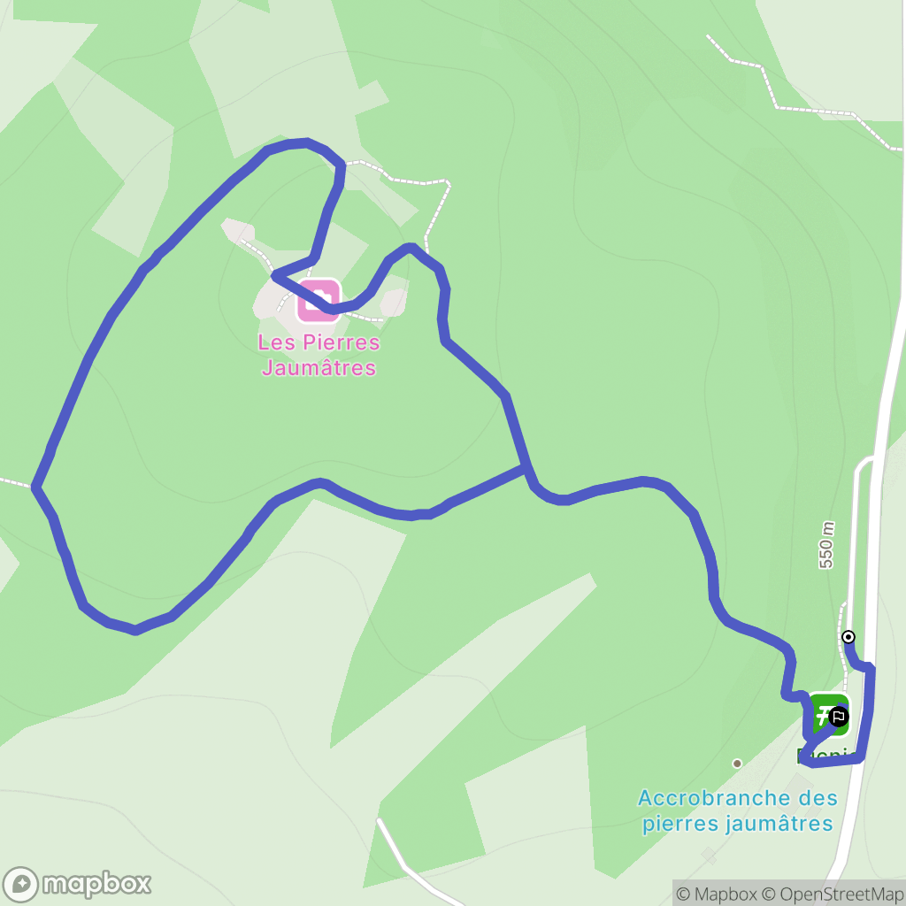 Toulx-Sainte-Croix : carte du parcours de randonnée - France