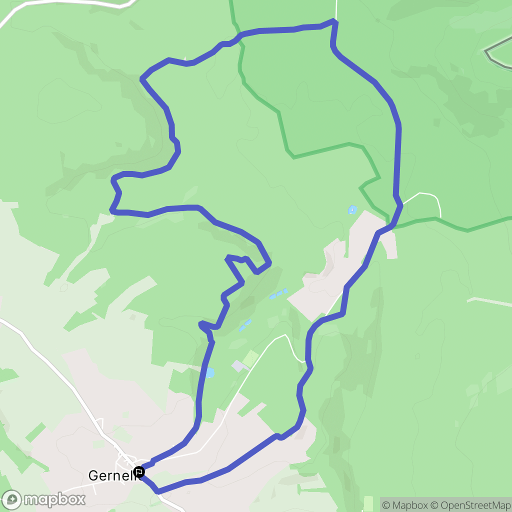 Gernelle : carte du parcours de randonnée - France