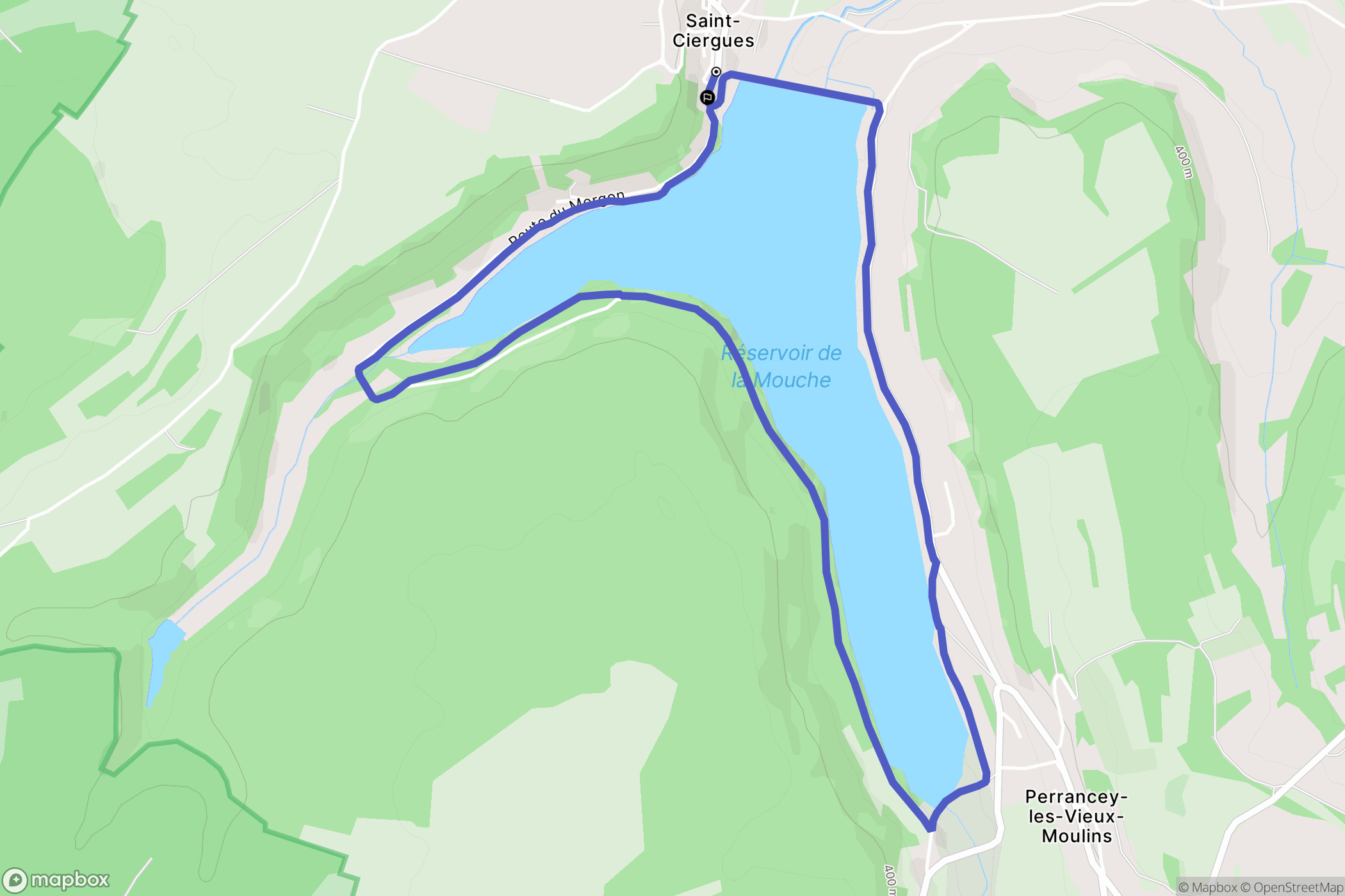 Saint-Ciergues : carte du parcours de randonnée - France