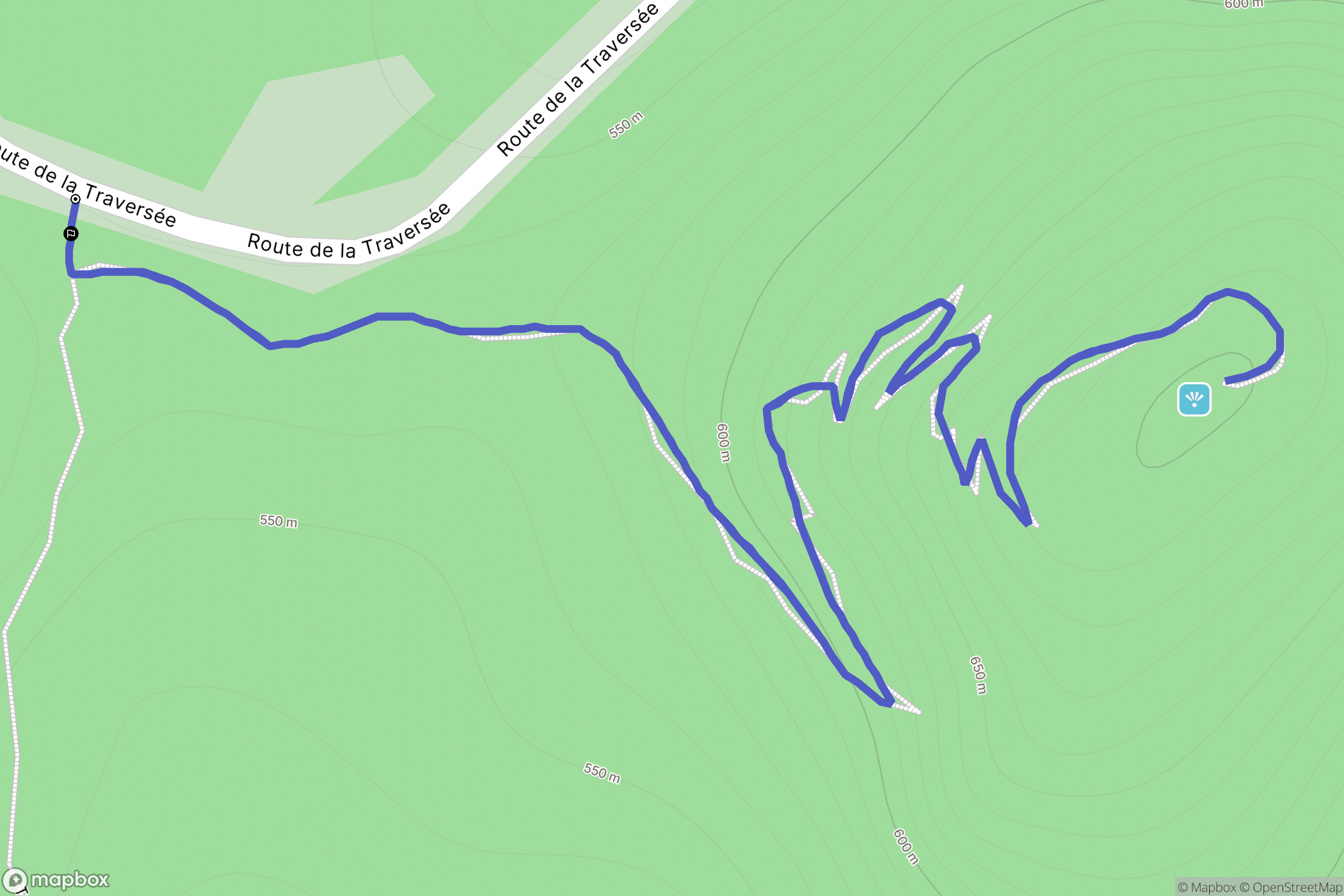 Petit-Bourg : carte du parcours de randonnée - France