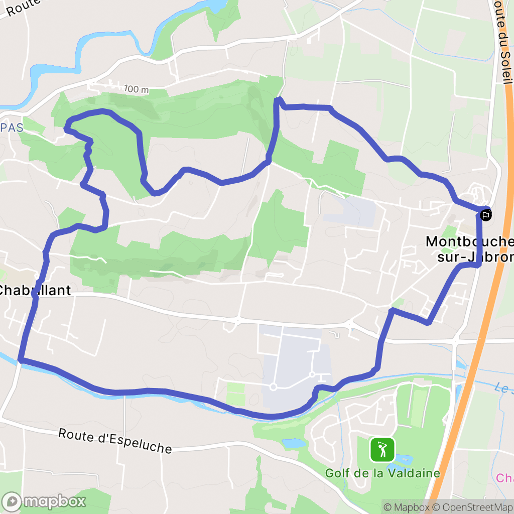 Montboucher-sur-Jabron : carte du parcours de randonnée - France