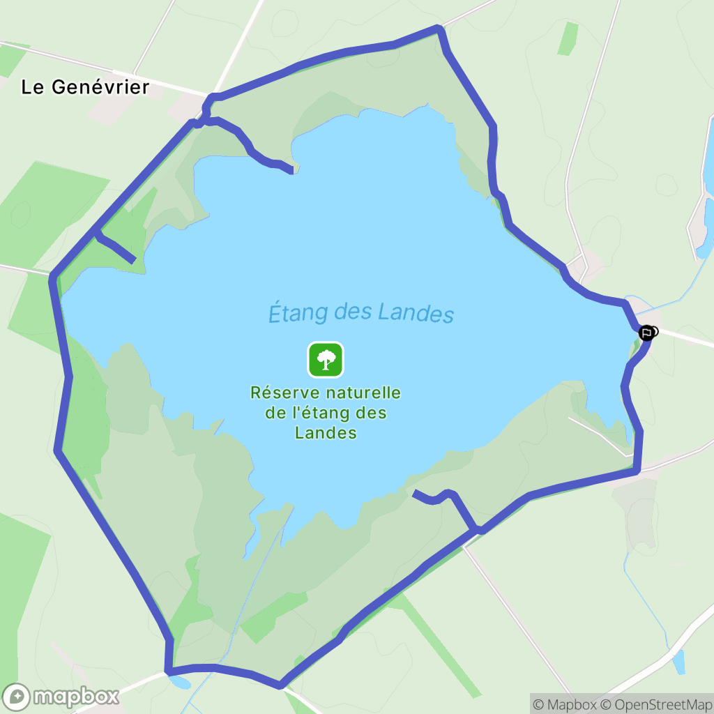 Lussat : carte du parcours de randonnée - France
