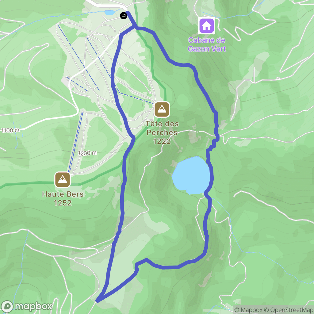 Saint-Maurice-sur-Moselle : carte du parcours de randonnée - France