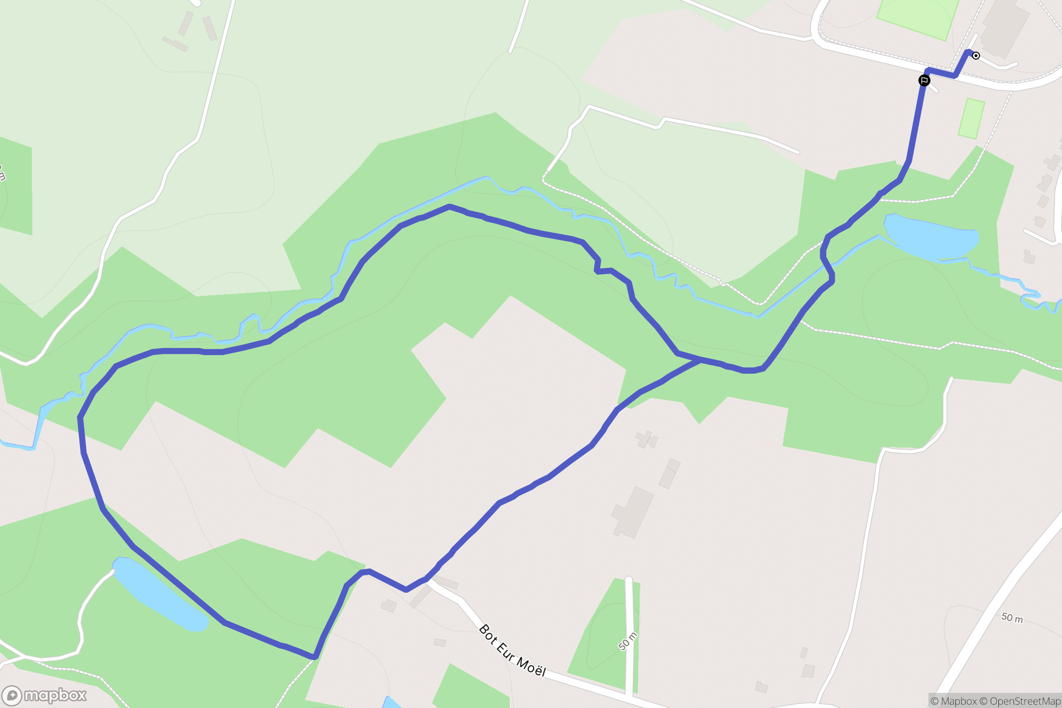 Noyal-Muzillac : carte du parcours de randonnée - France