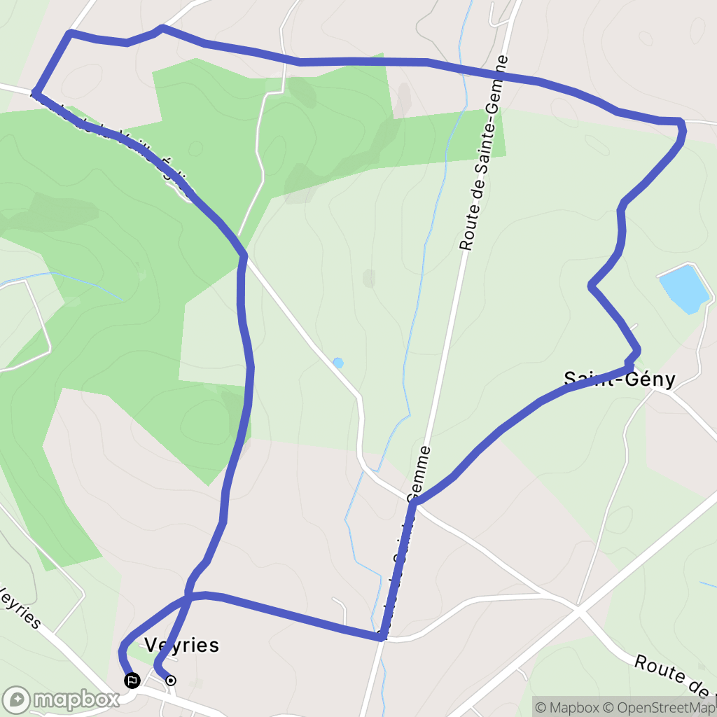 Labastide-Castel-Amouroux : carte du parcours de randonnée - France