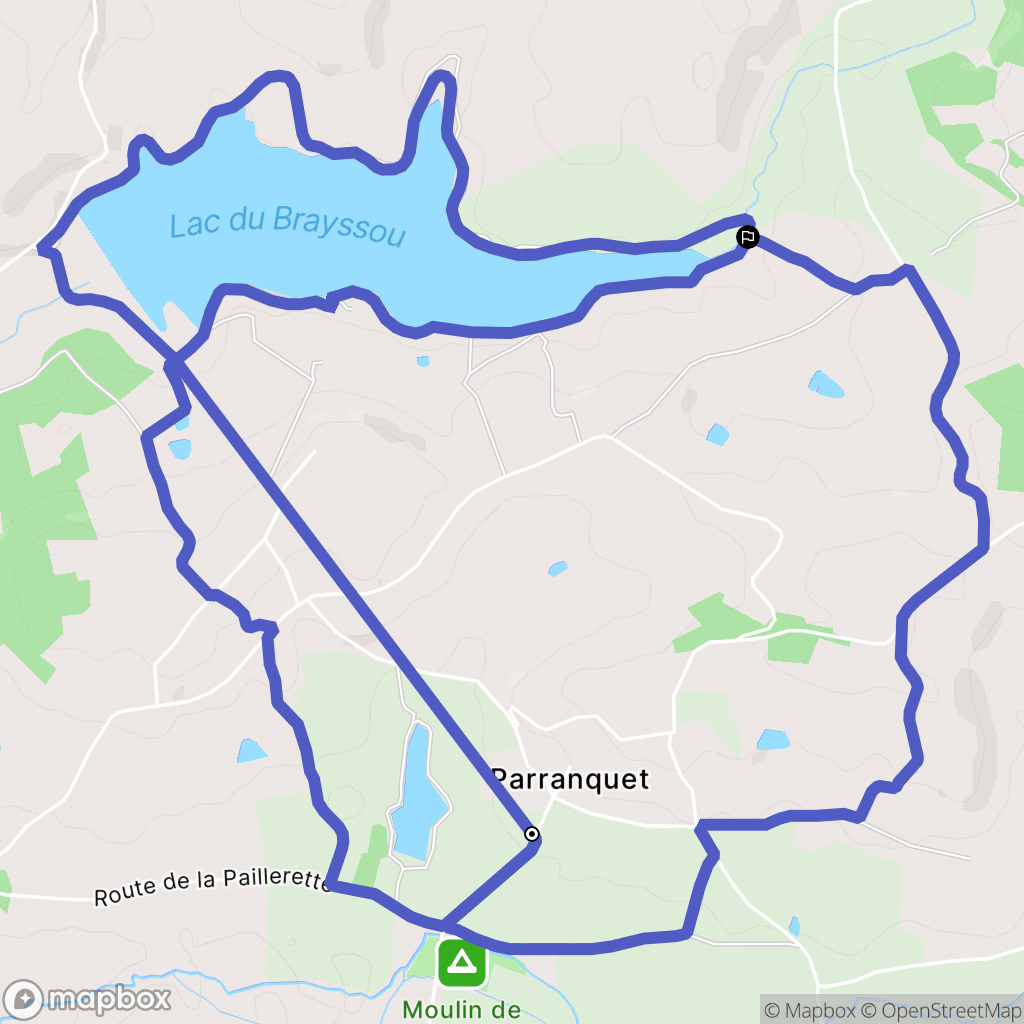 Parranquet : carte du parcours de randonnée - France