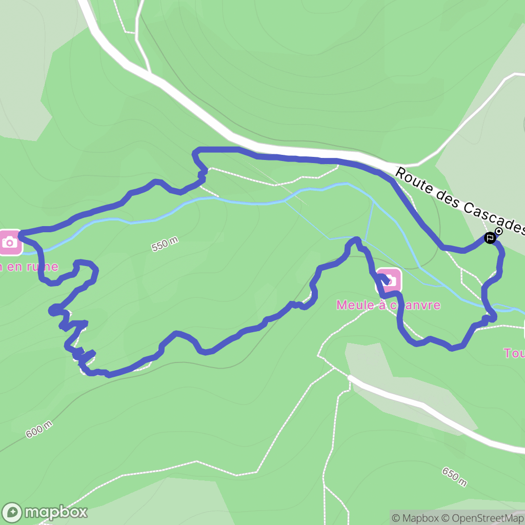 Saint-Pardoux-Morterolles : carte du parcours de randonnée - France