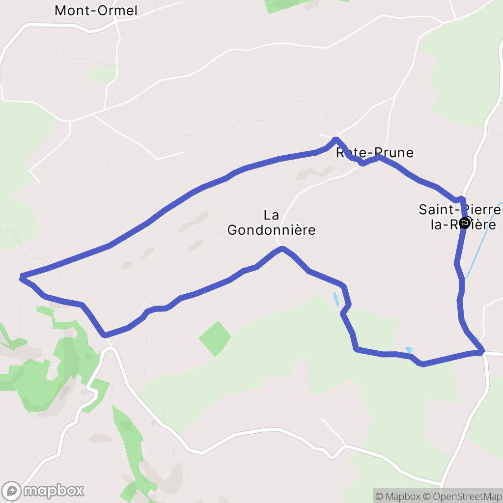 Gouffern-en-Auge : carte du parcours de randonnée - France
