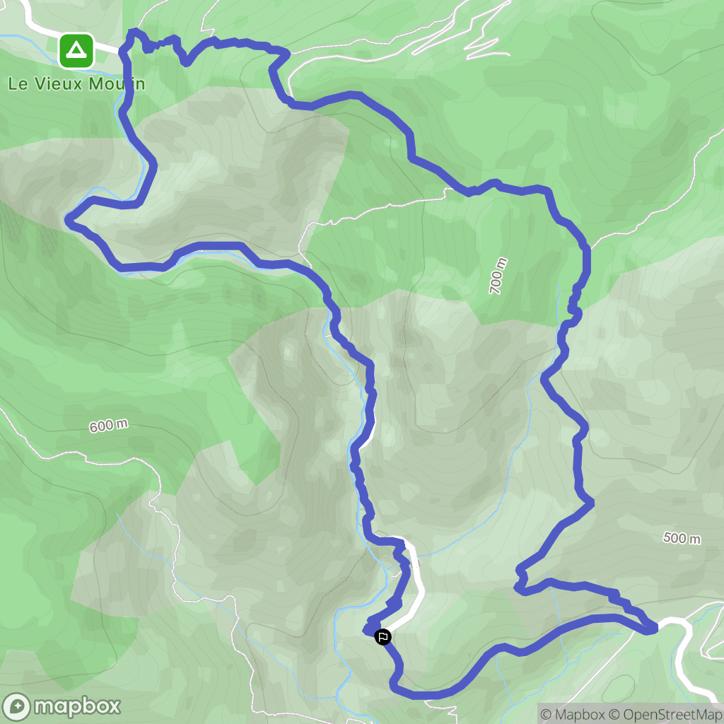 Saint-Paul-de-Fenouillet : carte du parcours de randonnée - France