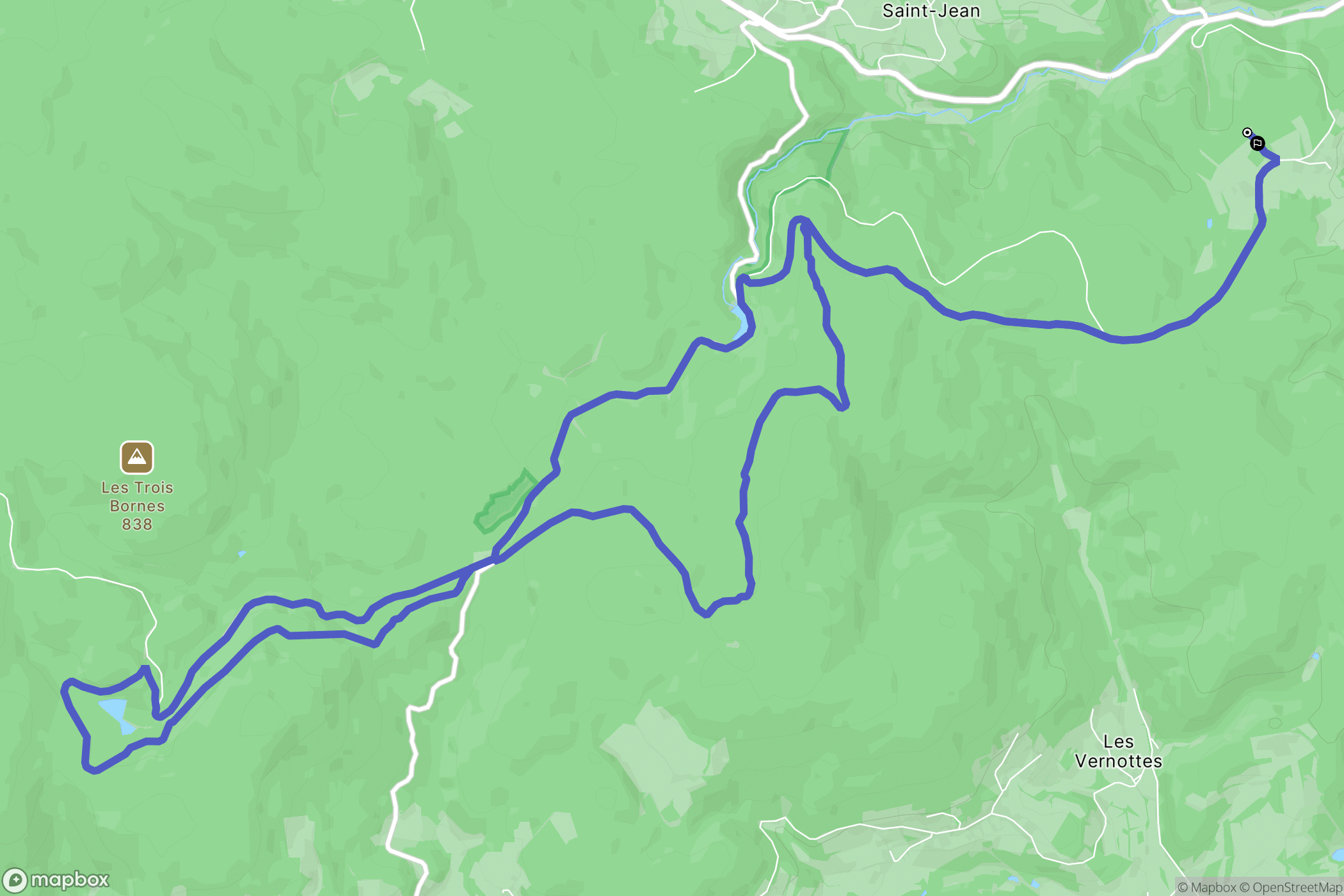 Le Grand Mizieux, Roussillon-en-Morvan: routekaart voor buitenactiviteiten - France