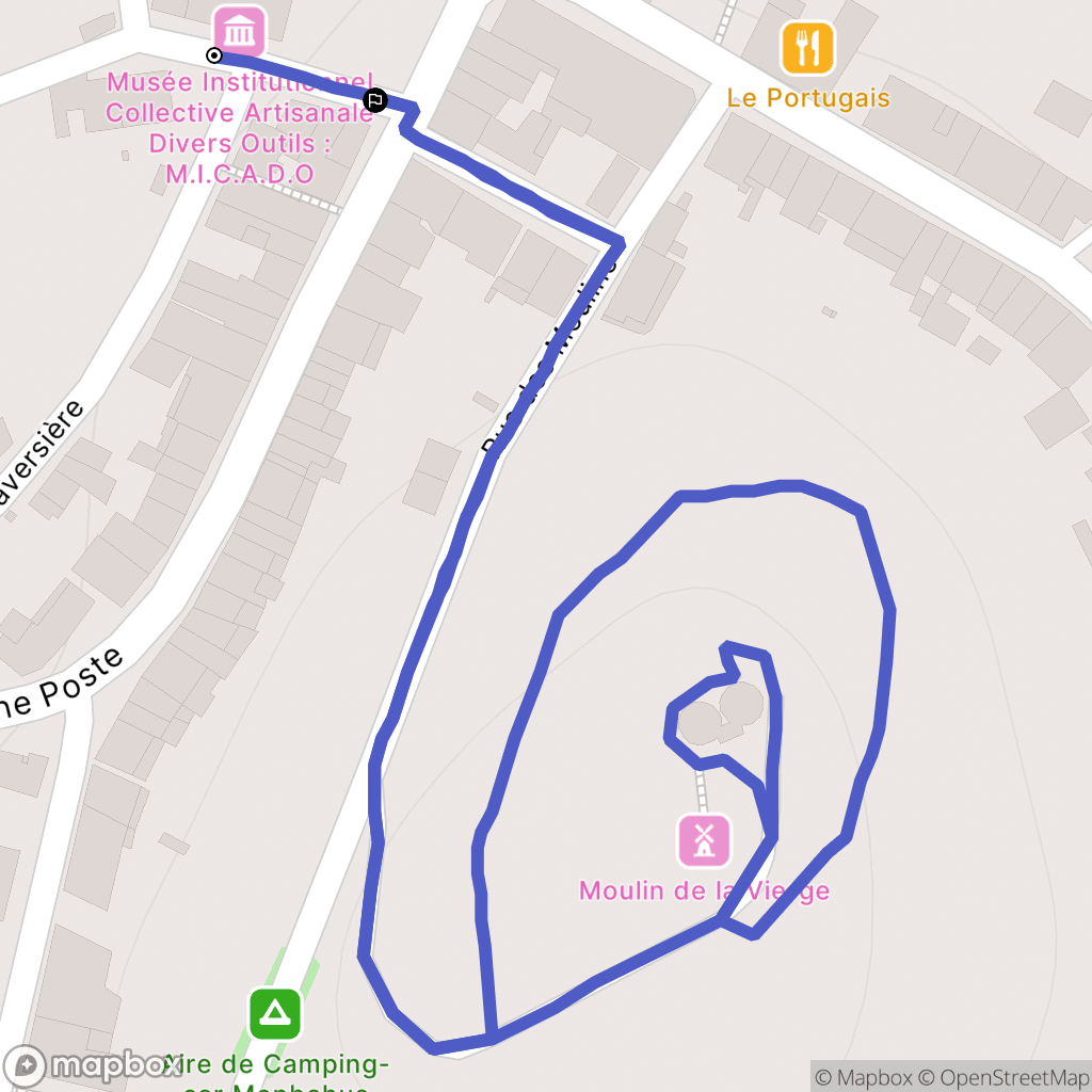 Monbahus : carte du parcours de randonnée - France