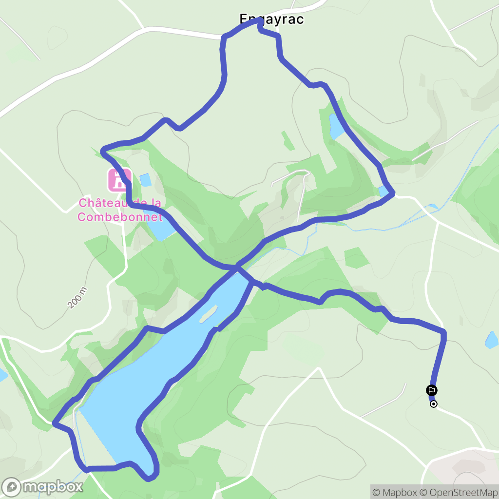 Engayrac : carte du parcours de randonnée - France