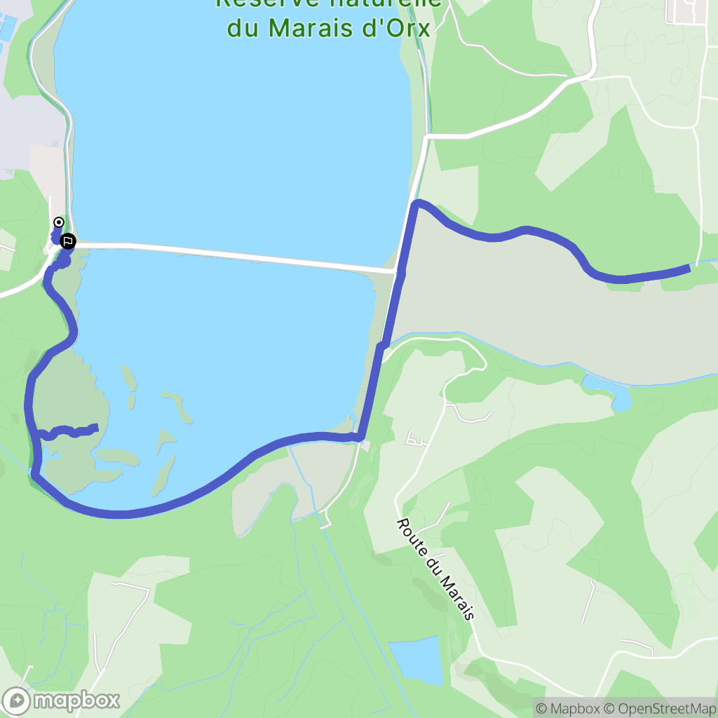 Labenne : carte du parcours de randonnée - France