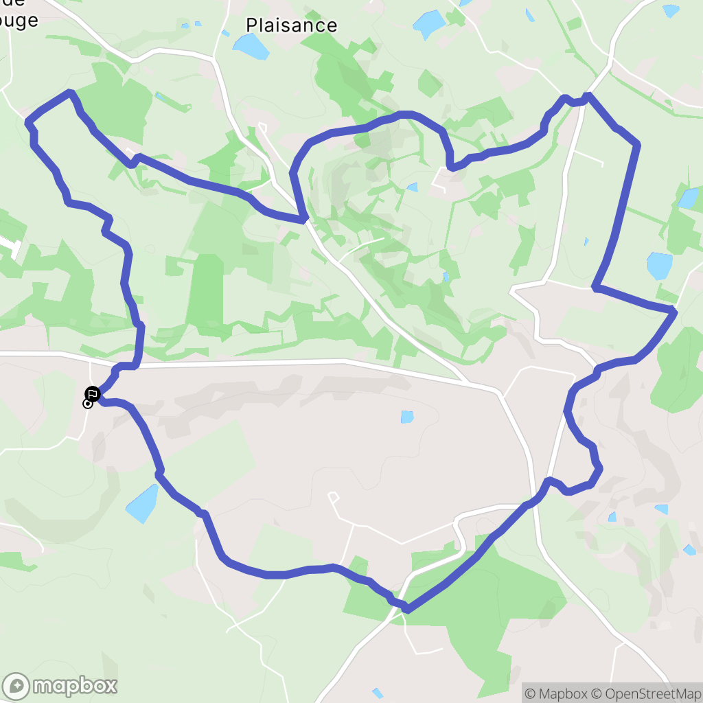 Quittimont : carte du parcours de randonnée - France