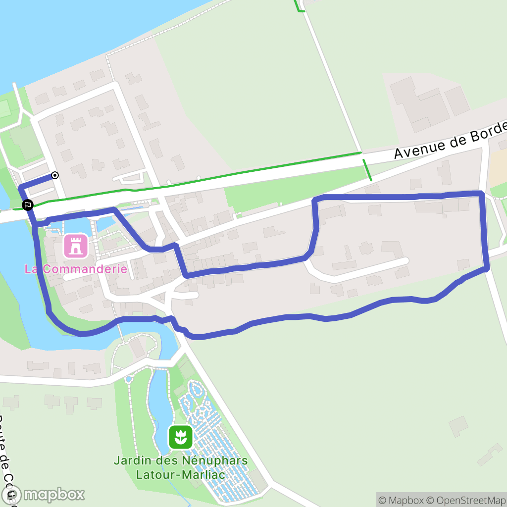 Le Temple-sur-lot : carte du parcours de randonnée - France