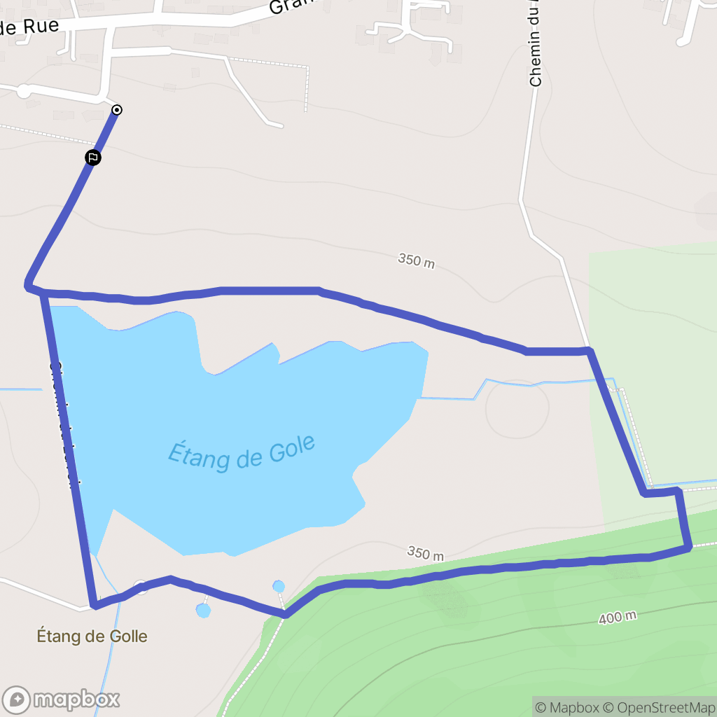 Montcarra : carte du parcours de randonnée - France