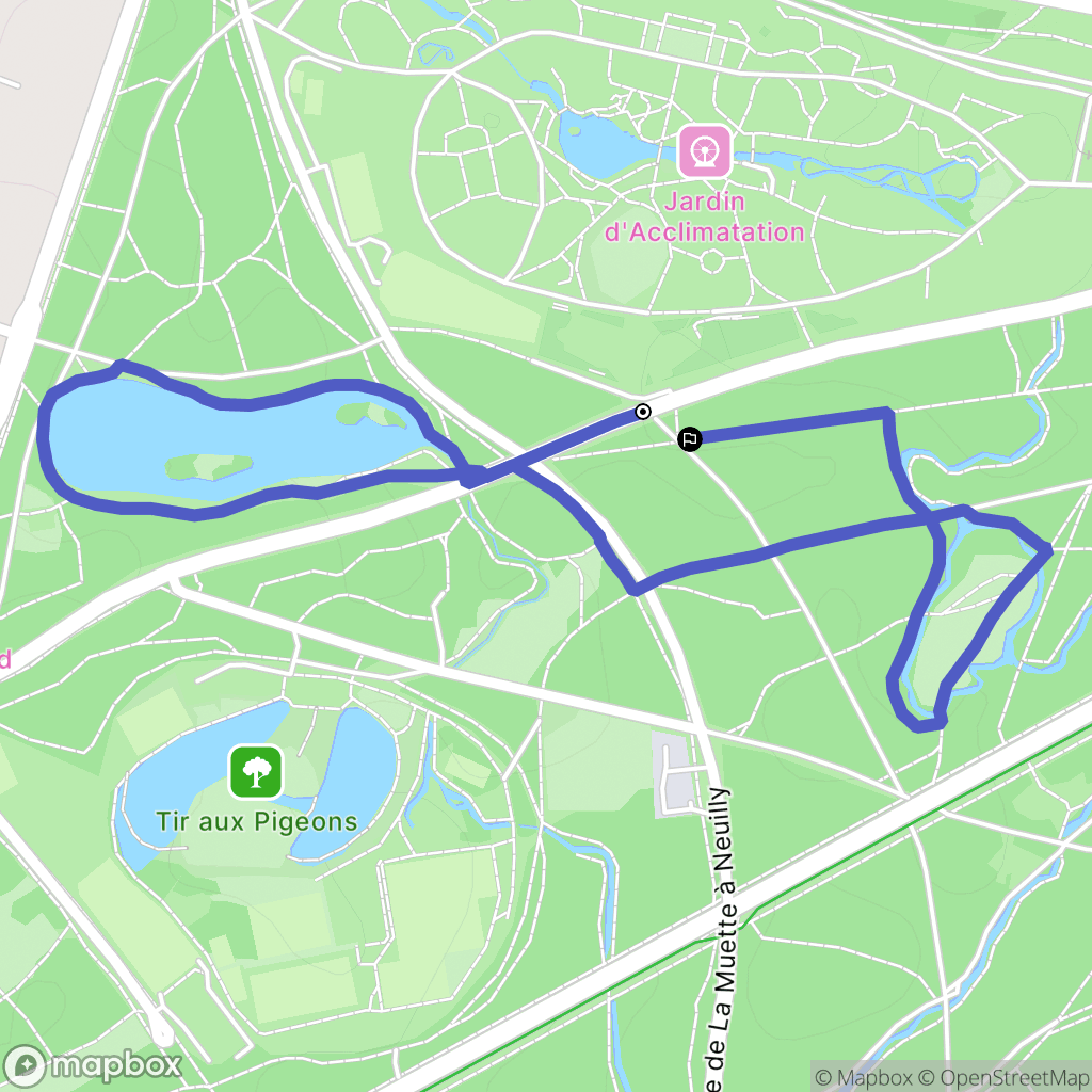 Paris : carte du parcours de randonnée - France